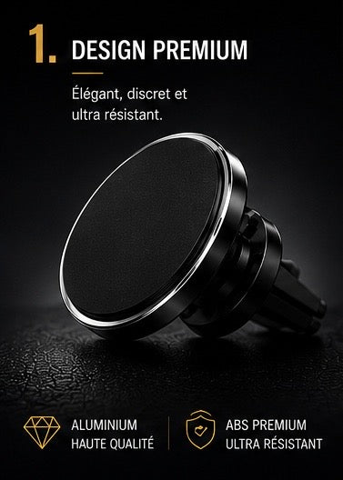 Support Magnétique DriveNova™ - Rotation 360°
