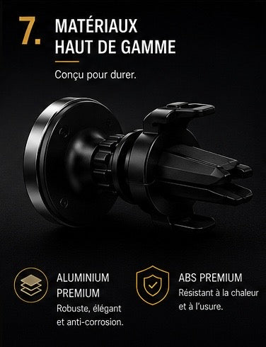 Support Magnétique DriveNova™ - Rotation 360°